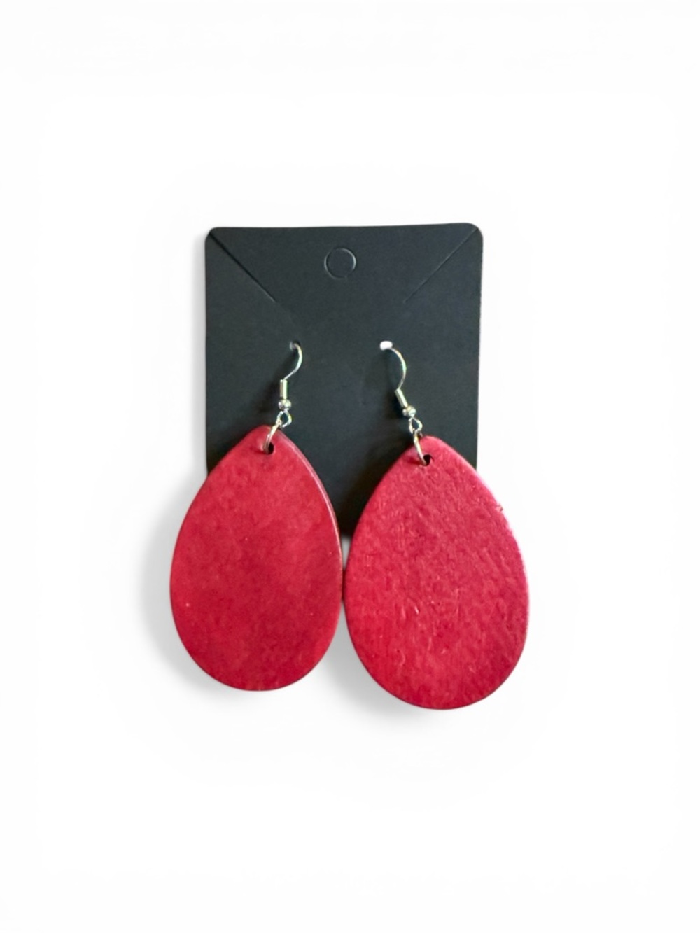 #371–❤️$5/$25❤️Red Teardrop Earrings - Classic Women Jewelry